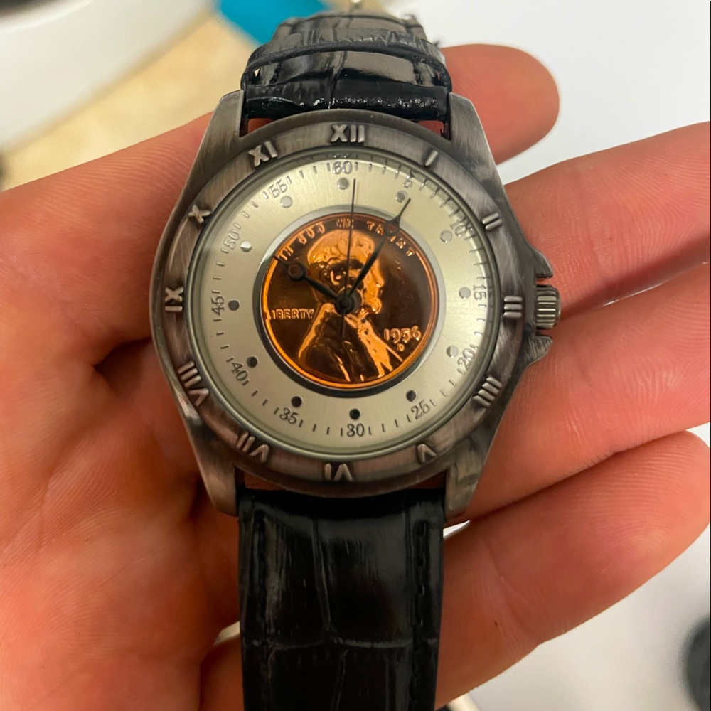 Unique Wheat Cent Mens Watch